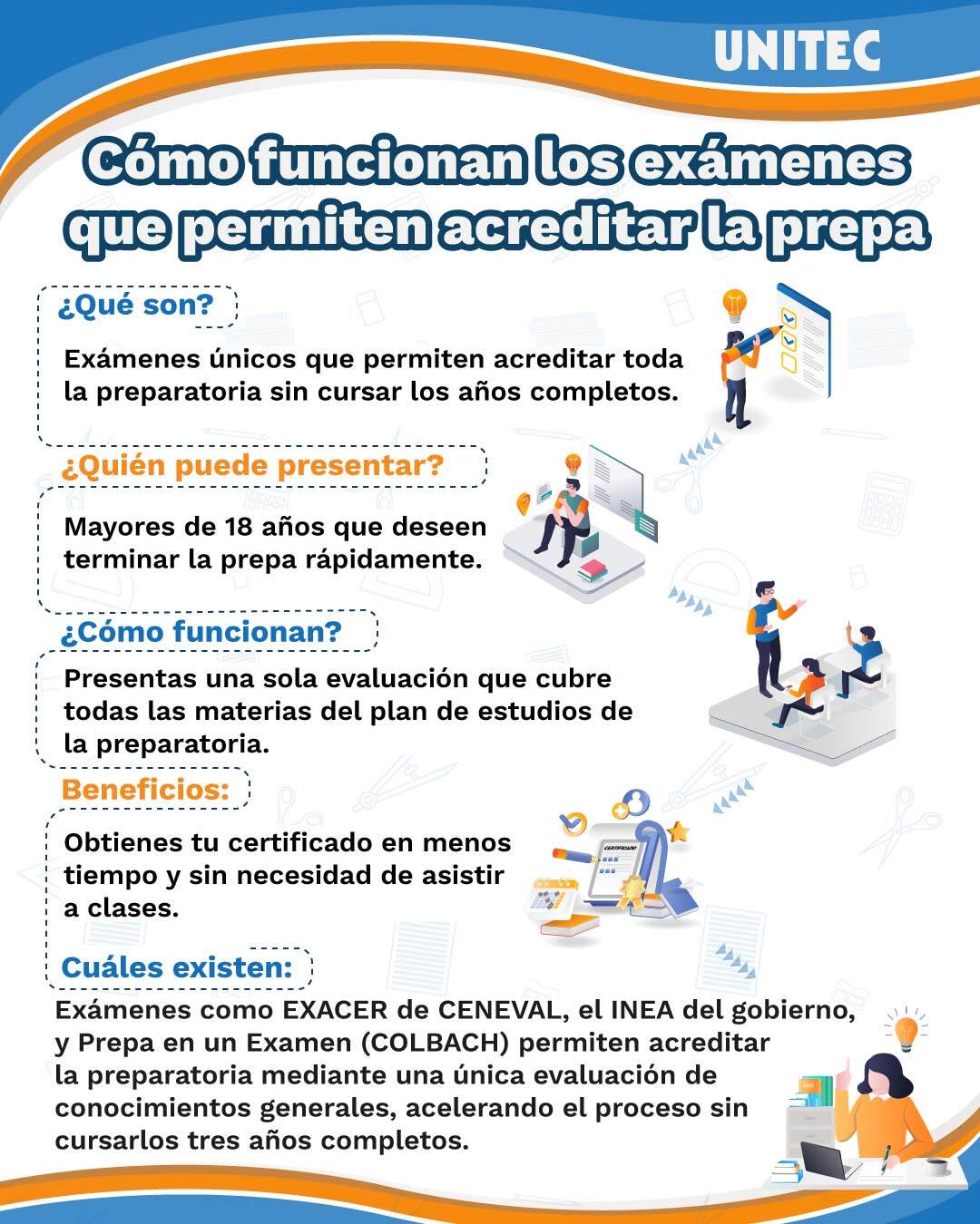 Examen único para terminar la prepa