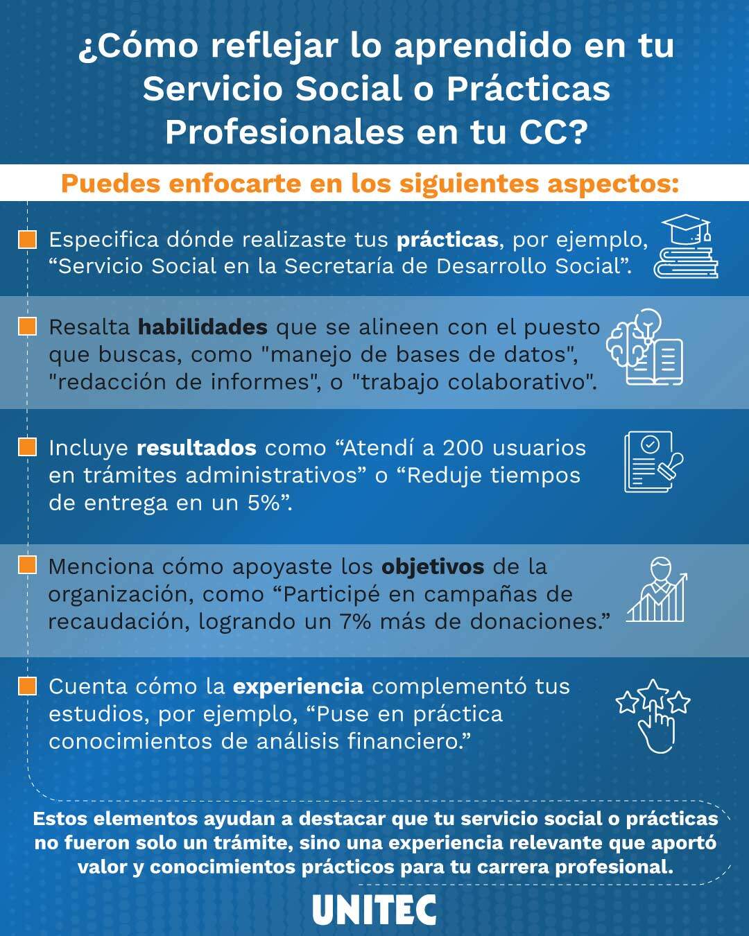 Cómo aplicar lo aprendido en tu servicio social y prácticas profesionales