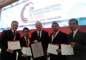 Estudiantes de UNITEC: 3er. lugar en Olimpiada de Ingeniería Civil