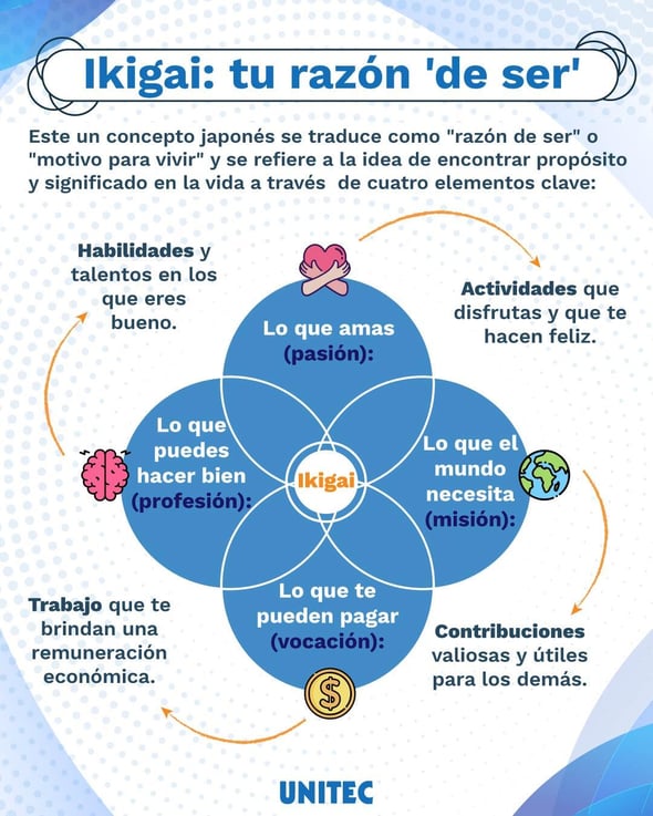 Qué pasa si combinas la pasión con la misión, profesión y vocación Ikigai, tu razón de ser