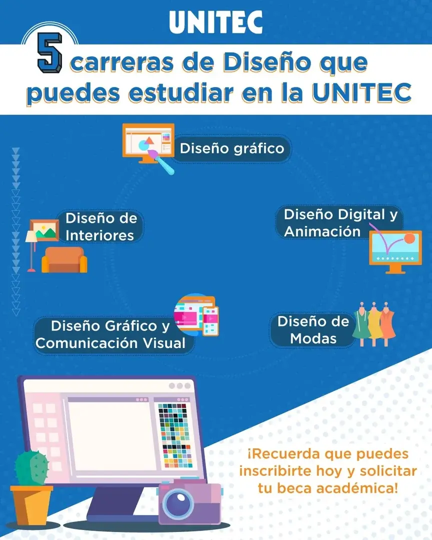 5 carreras de Diseño que puedes estudiar en la UNITEC